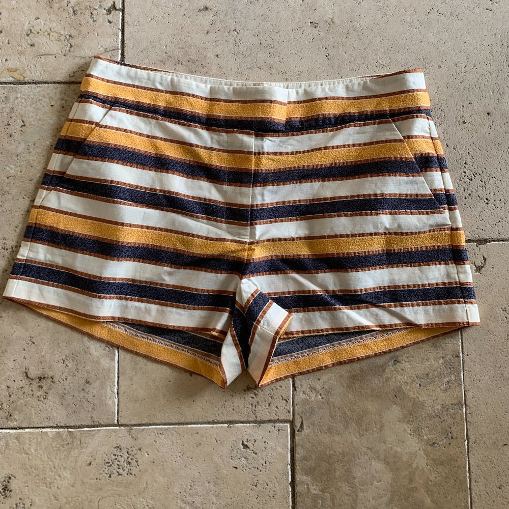Marciano casual striped shorts textured size 10 classic colorful pockets